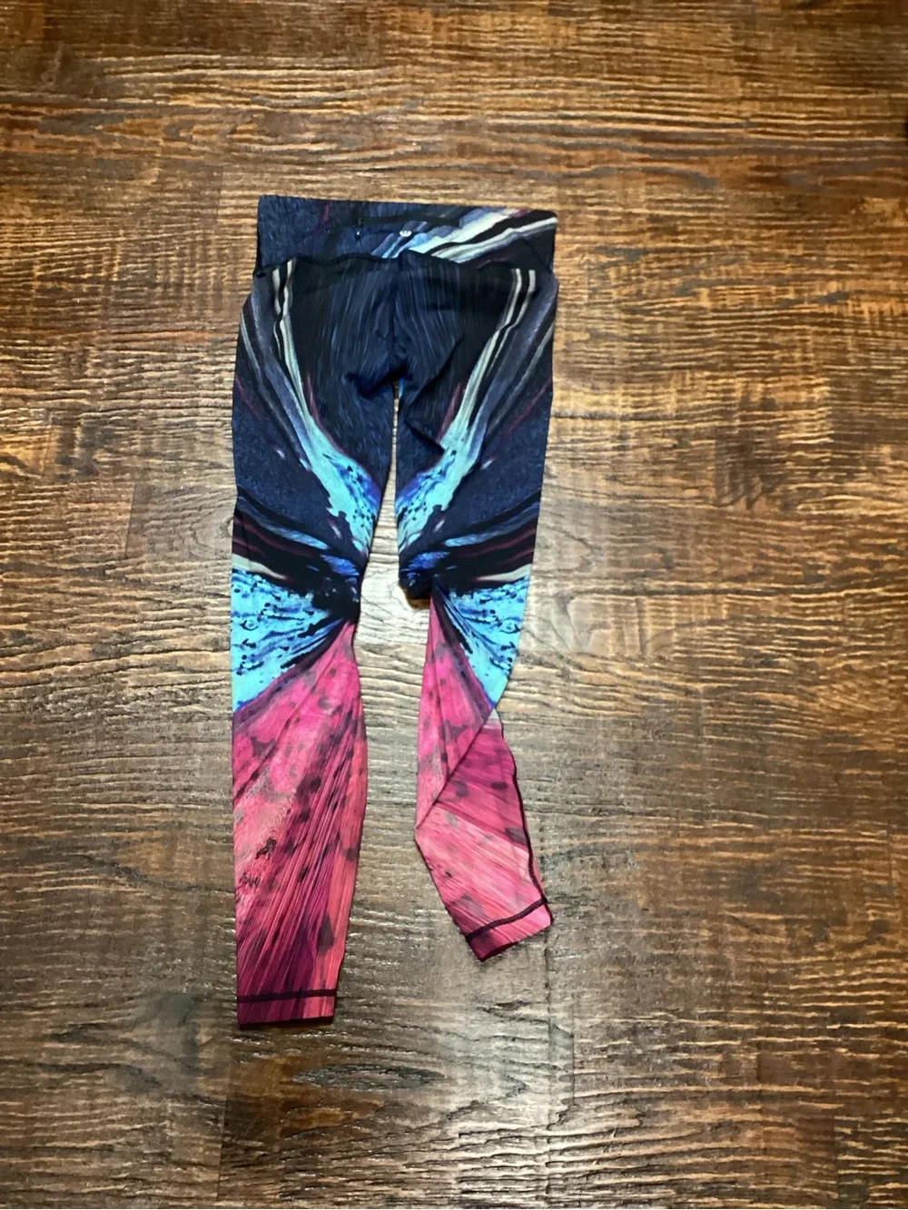 lululemon athletica Multicolor Electrobeam Abstract Print Wunder Leggings 8